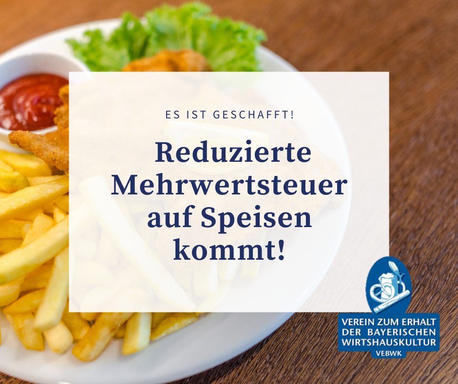 Historischer Tag für unsere Gastronomie! Mit der Entscheidung des Bundesrates ist nun endgültig klar: Die dauerhafte Senkung der Mehrwertsteuer auf Speisen kommt ab 1. Januar.